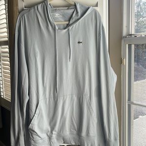 Lacoste hooded shirt light blue